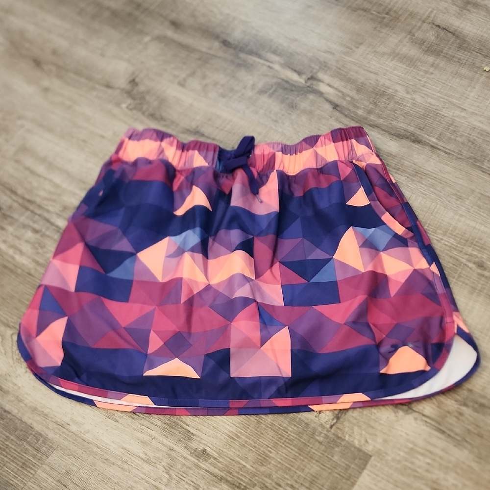 Slazenger Pink and Orange Bubble Mini Skirt Athletic Golf